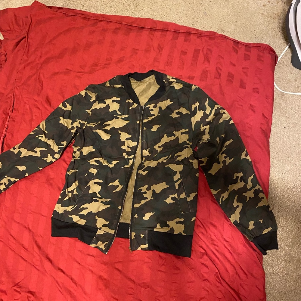 SHEIN Camouflage Bomber Jacket